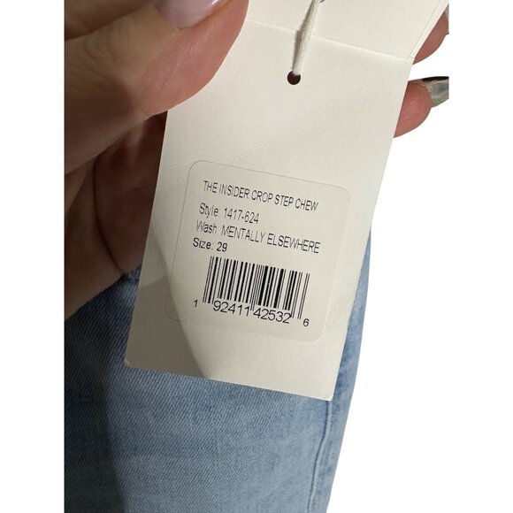 NWT Mother The Insider Crop Step Chew Mentally Elsewhere-sz 29 - Picture 5 of 13